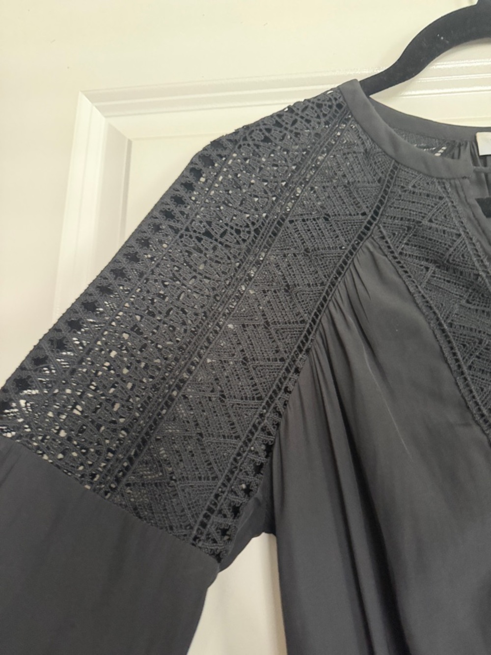 Ramy Brook Winnie Long-Sleeve Lace Panel Dress - Picture 6 of 10